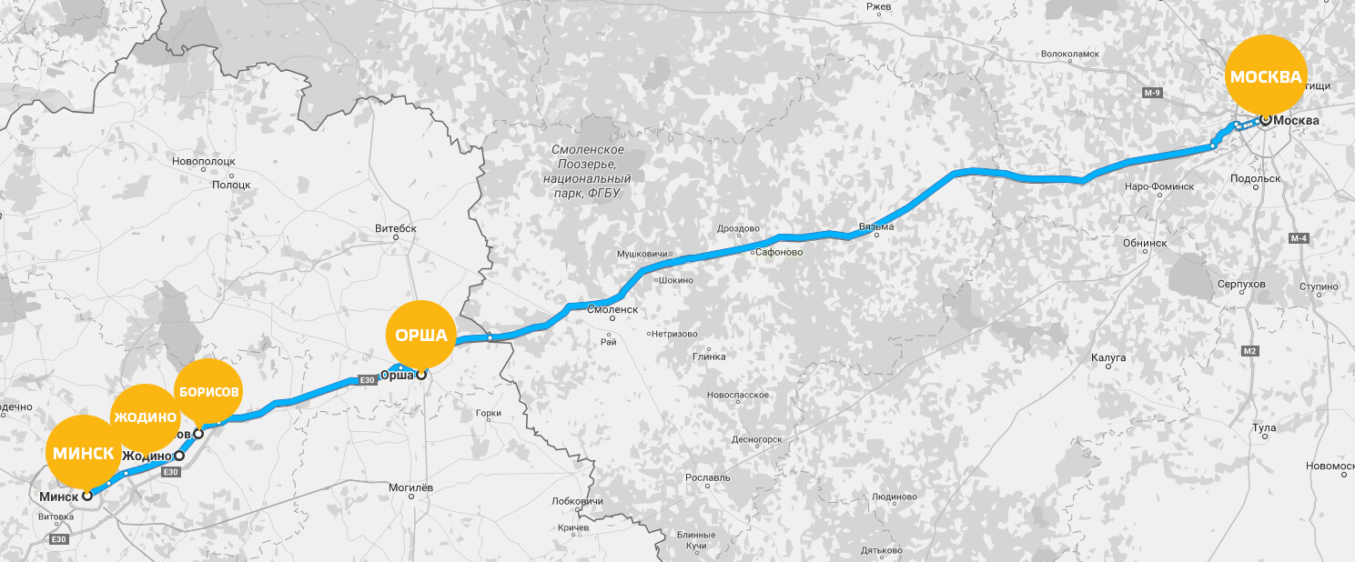 Маршрутка Минск Москва - Optominsk.by, купить оптом в Минске и Беларуси